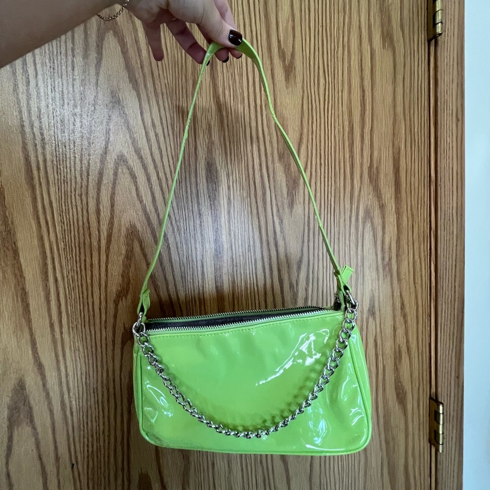 Neon Green Chain Purse Wild Fable